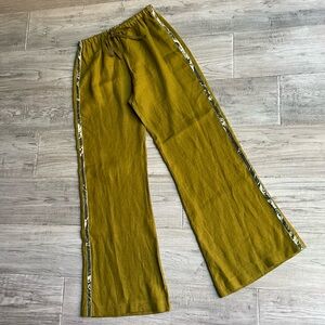 Forte Forte Linen Pants In Chartreuse Green Like New 2023 Style SZ III or 8